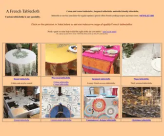 Afrenchtablecloth.com(French Tablecloths and Provencal Fabrics) Screenshot