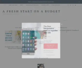 Afreshstartonabudget.com(Giveaway) Screenshot