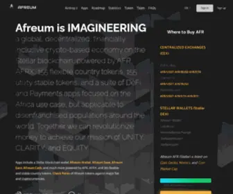 Afreum.com(A blockchain based economy for Africa on Stellar) Screenshot