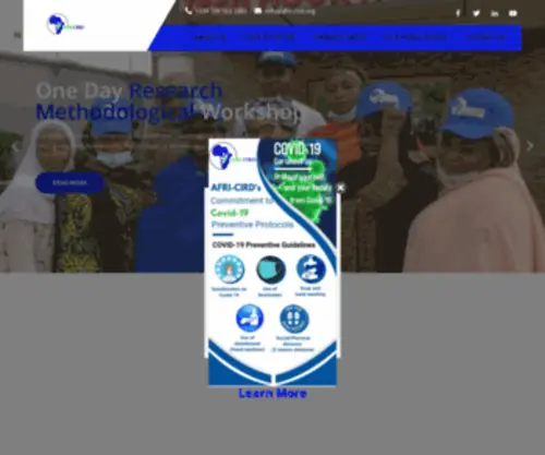 Afri-Cird.org(Using data to optimize development and its aspirations in Nigeria and Africa) Screenshot