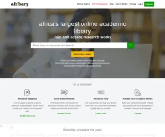 Afribary.com(Online Library for Academic Research Papers) Screenshot