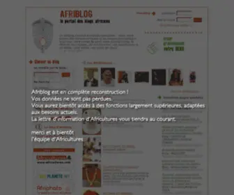 Afriblog.com(Blog Africain Afrique) Screenshot