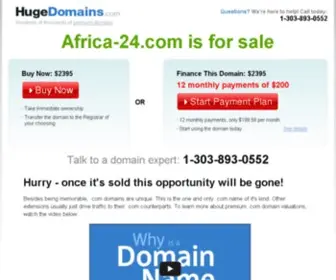 Africa-24.com(Africa 24) Screenshot