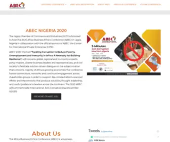 Africa-Abec.org(Africa Business Ethics Conference) Screenshot