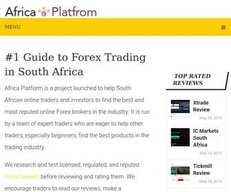 Africa-Platform.org(Find Top #1 Forex & Binary Trading Platform in Africa) Screenshot