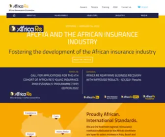 Africa-RE.com(African Reinsurance Corporation) Screenshot