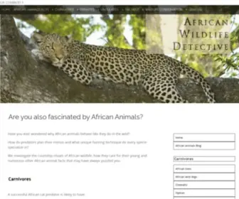Africa-Wildlife-Detective.com(Looking for interesting African animals facts) Screenshot