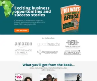 Africa101Book.com(101 Ways to Make Money in Africa) Screenshot