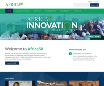 Africa50.com(Africa50 Infrastructure Fund) Screenshot