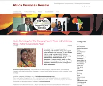 Africabusinessreview.net(Africa Business Review) Screenshot