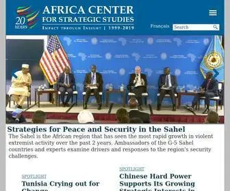 Africacenter.org(Africa Center for Strategic Studies) Screenshot