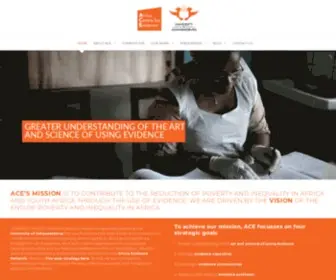 Africacentreforevidence.org(Supporting evidence) Screenshot