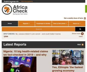 Africacheck.org(Africa Check) Screenshot