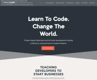 Africacode.org(Africa Code Academy) Screenshot