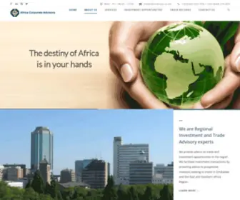 Africacorp.co.zw(Integrity Excellence Innovation) Screenshot