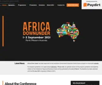 Africadownunderconference.com(Africa Down Under) Screenshot