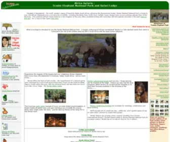 Africaelephants.com(Africa Safaris) Screenshot