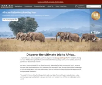 Africaendeavours.com(Book a Trip to Africa) Screenshot