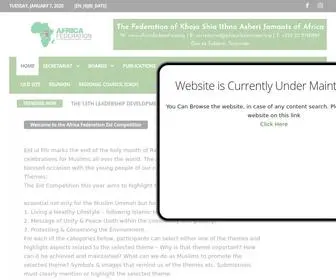Africafederation.org(Federation of KSIJ) Screenshot