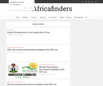 Africafinders.com(Africafinders) Screenshot