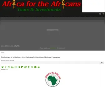 Africafortheafricans.org(Africa for the Africans) Screenshot