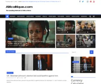 Africafrique.com(Views and Africa News from Africa) Screenshot