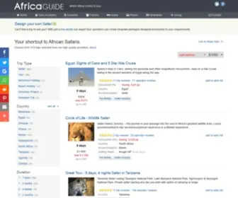 Africaguide.com(Your shortcut to African Safaris) Screenshot