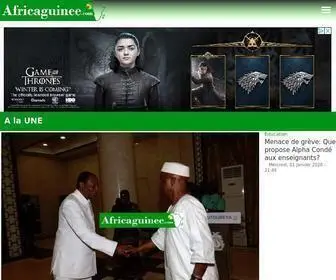 Africaguinee.com(Africa Guinee) Screenshot