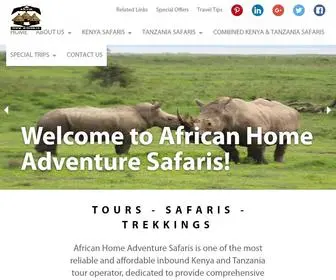 Africahomeadventure.com(Kenya and Tanzania adventure safaris) Screenshot