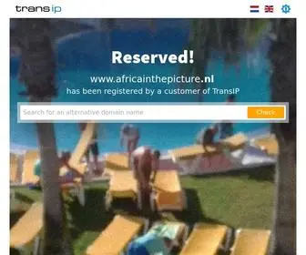 Africainthepicture.nl(Reserved domain Bezet) Screenshot