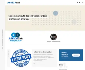 Africalink.fr(La communauté des entrepreneur(e)s d’Afrique et d’Europe) Screenshot