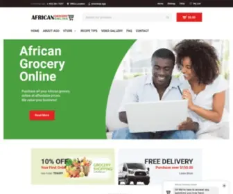 Africamarketmn.com(African Grocery) Screenshot