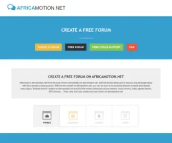 Africamotion.net(Free forum) Screenshot
