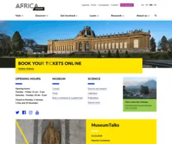 Africamuseum.be(Royal Museum for Central Africa) Screenshot