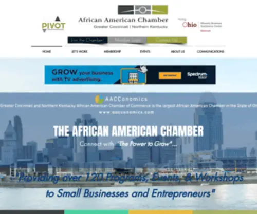 African-Americanchamber.com(The Cincinnati African American Chamber) Screenshot