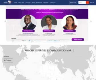 African-Exchanges.org(The African Securities Exchanges Association) Screenshot