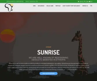 African-Sunrise.com(Website Design) Screenshot