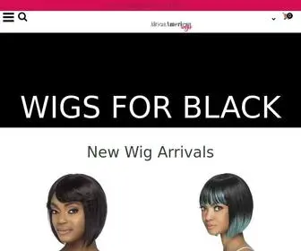 Africanamericanwigs.net(African American Wigs) Screenshot