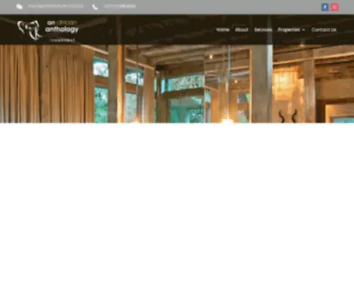 Africananthology.co.za(An African Anthology) Screenshot