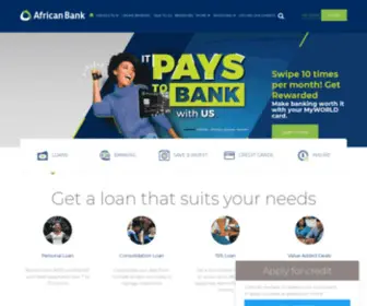 Africanbank.co.za(South African Bank for Consumers) Screenshot