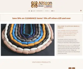 Africanbeadsandfabrics.com(African Beads African Fabrics) Screenshot