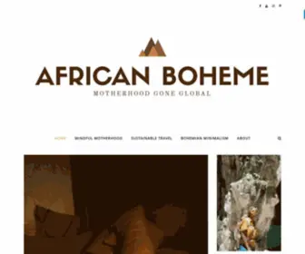 Africanboheme.com(MOTHERHOOD GONE GLOBAL) Screenshot