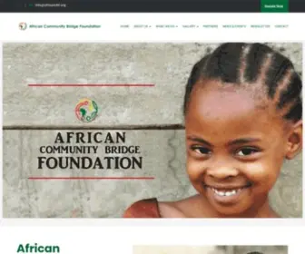 Africancbf.org(Economic Empowerment & Education) Screenshot
