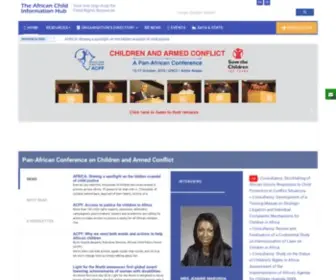 Africanchildinfo.net(ACPF was established with the conviction that putting children first on the public agenda) Screenshot