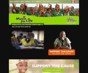 Africanchildrenschoir.com(African Children's Choir) Screenshot