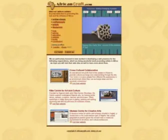 Africancraft.com(African art) Screenshot