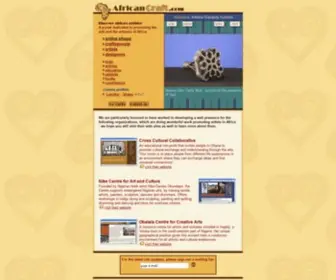 Africancrafts.com(African art) Screenshot