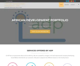 Africandp.co.za(Developing Africa One Step At A Time) Screenshot