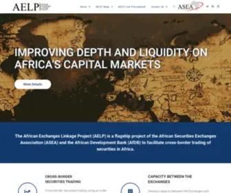 Africanexchangeslink.com(African Exchanges Linkage Project) Screenshot