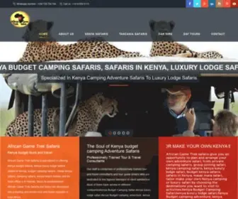 Africangametreksafaris.com(Kenya Budget Camping Safari) Screenshot